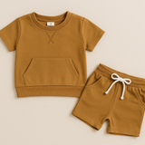 Snuglii - Weiches und bequemes Set für Kinderkleidung – Senf