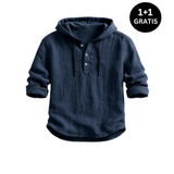 ANGELI | Luxus-Kapuzenshirt – Dunkelblau