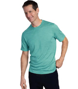 Herren Kurzarm Rundhals Einfach T-Shirt – Ozeangrün