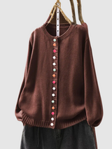 DAS ADALYN | GRACE CARDIGAN – Dunkelbraun
