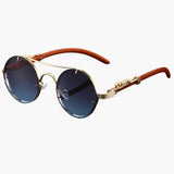 Damen Sonnenbrille mit Rundgläsern und UV-Schutz für alle Jahreszeiten – Gradient Gray