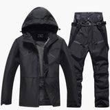 Zweiteiliges Ski Set für Unisex – Schwarz