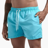 Schnelltrocknende Badehose - für Herren mit sportlichem Look – Himmelblau
