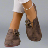 Lindora – Zeitlose Slip-On Sandalen – Dunkelbraun