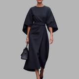 Nora | Elegantes Maxikleid mit Wohlfühlfaktor – Schwarz