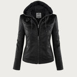 Monika™ | Robuste und elegante Lederjacke – Schwarz