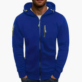 Kapuzenjacke mit Reißverschluss für Herren – Blau