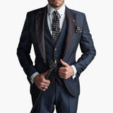 Klassischer Hochzeitsgast-Anzug - für Herren in luxuriösem Stil – Marineblau