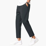 Herren Jogginghose mit geradem Bein und Seitentaschen – Dunkelgrau