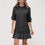 Xenia | Strick Kleid – Schwarz