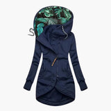 Lila | Wetterfeste Winterjacke für Damen – Blau