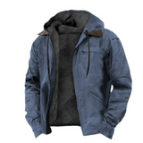 Herrenjacke mit Kapuzenform | Übergangsgeeignet – Hellblau