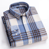 Rothwell Zeitloses Baumwoll-Flanellhemd – Hellblau