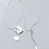 Metallumschlagkette – silber