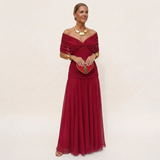 Odara - Ätherisches Maxikleid – Rot