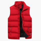 Bequeme Herren Bodywarmer Weste - Luxuriös & Vielseitig – Rot