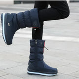 Wasserdicht - orthopädische winterstiefel für damen – Blau