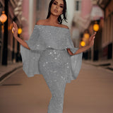 Afrodite - Erstklassiges Abendkleid – Grau