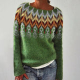 Damen Winter Strickpullover | Lässig – Hellgrün