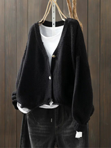 CORALIE | STRICKCARDIGAN – Schwarz