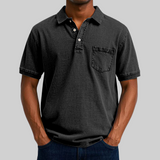 Thomas | stilvolles Poloshirt – Schwarz