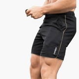 Schnelltrocknende Badeshorts - Herren Schwimmshorts mit Stretch – Schwarzbraun