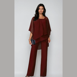 Arilia - Zweiteiliges Soft-Touch-Set – Rot