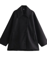 Ida - winddichte, luxuriöse, warme jacke für damen – Schwarz