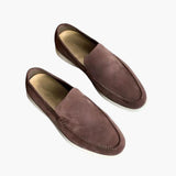 Wildleder Loafers für Herren – Kastanienbraun