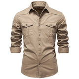 Sampath - Langärmliges Baumwoll Hemd – Beige