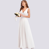 Maddie - Elegantes, ärmelloses Abendkleid für Damen – Weiß