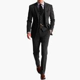 Hochzeitsgast-Anzug - eleganter Stil für Herren mit Weste – Grau