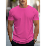 Brian - Klassisches Herren-T-Shirt mit kurzen Ärmeln – Rote Rose