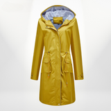 Wasserdichter Trenchcoat Damen Mit Kapuze | Lang Leicht – Gelb