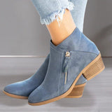 Theresa | Elegante orthopädische Stiefel – Blau