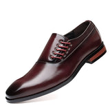 Francis - Formale Business-Schuhe – Weinrot