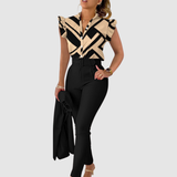 Ginevra - Zweiteiliges Boho-Set mit weicher Haptik – Schwarz