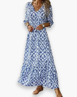 Damen Elegantes Maxi kleid | Sommer Lange – Blau