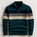 Gestreifter LORVEN Pullover – Grün