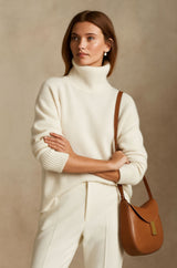 Amelia - Federleichter Strickpullover – Weiß
