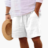 Leichte Beach Shorts für Herren - bequem & stylisch am Strand – Weiß