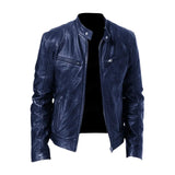 Marc | Lederjacke – Dunkelblau