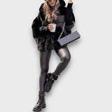 Ava - Elegante Pufferjacke – Schwarz