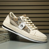 Bradly - Modische Niedrig Oben Turnschuhe – Beige
