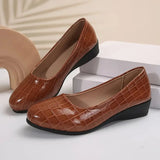 Zatia – Atmungsaktive Keilschuhe Aus Leder – Braun