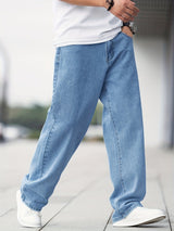 Baggy Jeans Herren | Weit Geschnittene Freizeitjeans – Blau