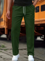 Travys – Lässige Jogging Hose Mit Tasche – Dunkelgrün