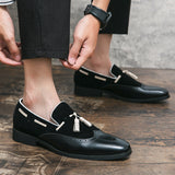 Lorenzo - Double-fashioned Loafer with Quasten for an elegant frühlingslook – Schwarz
