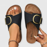 DELPHINE | Elegante Komfortsandalen – Schwarz