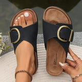 Auralie – Hochwertige und stylische Slip-On-Sandalen – Schwarz